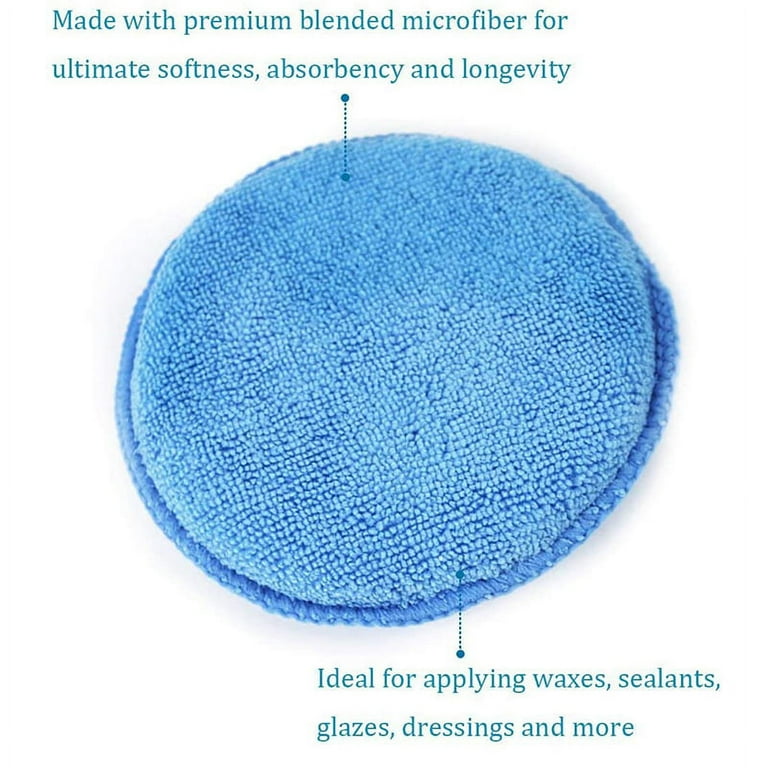 QiQi Shop Microfiber Wax Applicator Pad 10pcs 5