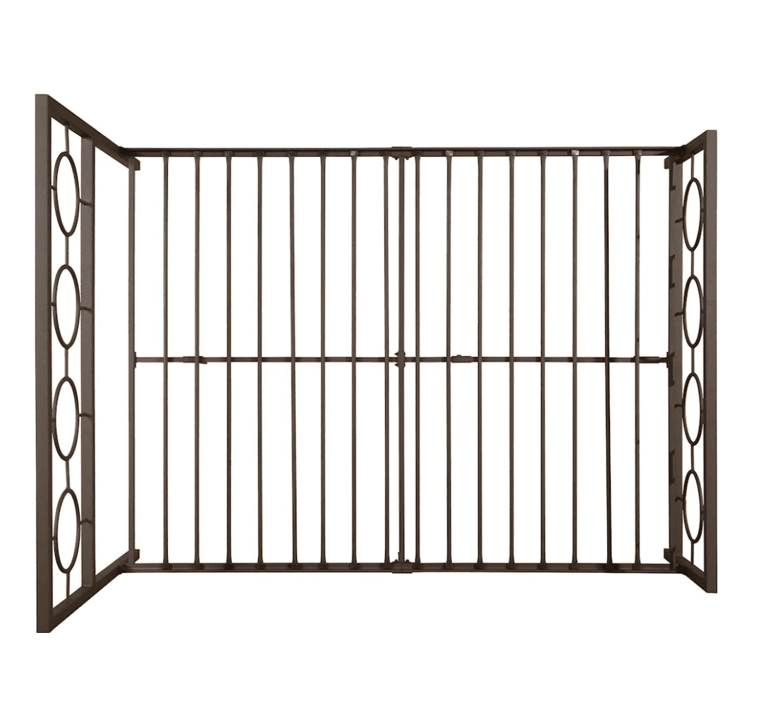 Noble House Ewelina Modern Queen-Size Iron Geometric Low-Profile Bed Frame, Hammered Copper