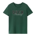 thumbnail image 4 of Camiseta básica para mujer, camiseta transpirable con cuello redondo, camiseta de manga corta para caminar, vacaciones, senderismo M, 4 of 8
