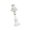 White-king, variant on Classical King Horse Chess Statue Decorative Resin Sculpture in Black/White for Home Office and Study Decoration