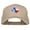 Khaki, variant on Texas Flag Map Embroidered Cotton Twill Cap - Black OSFM