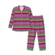 thumbnail image 1 of Fotbe Colorful Mexican Stripes Pijama de Hombre con Estampado de Manga Larga, Conjunto de 2 Piezas, Ropa de Dormir Suave y Cómoda con Bolsillos-Small, 1 of 7