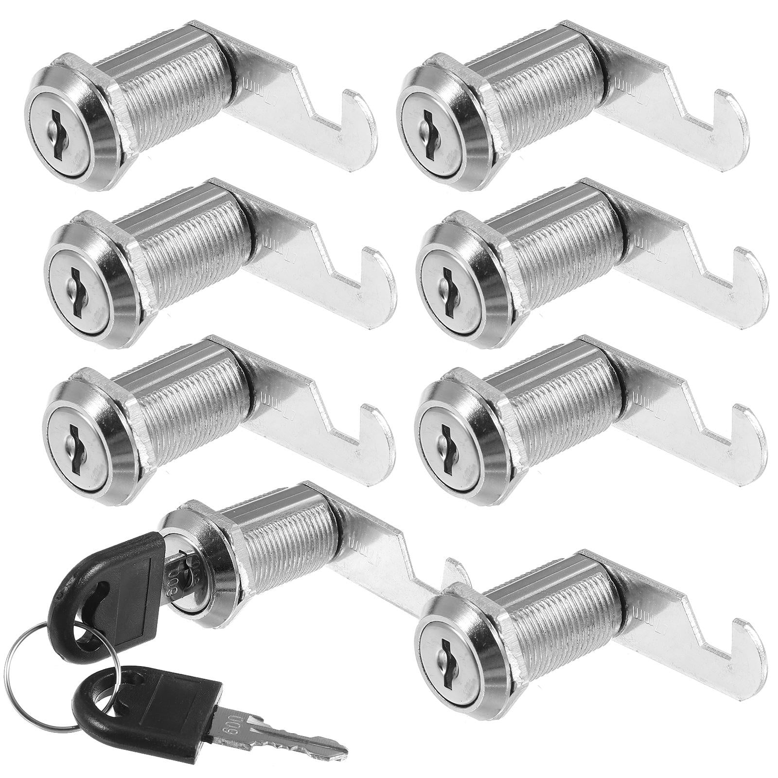 PAMINGONO 16 Sets Zinc Alloy Cam Cabinet Door Locks for Home Drawer File Security and Safety