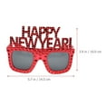 thumbnail image 2 of WRITWAA Lunettes de Fête Drôles Rouges 2023 avec Texte Joyeux Nouvel An pour Fournitures de Fête à Thème du Nouvel An, 2 of 6