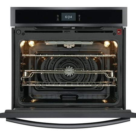 Frigidaire - Gallery 30" Built-in Single Electric Wall Oven with Total Convection - Black Stainless Steel