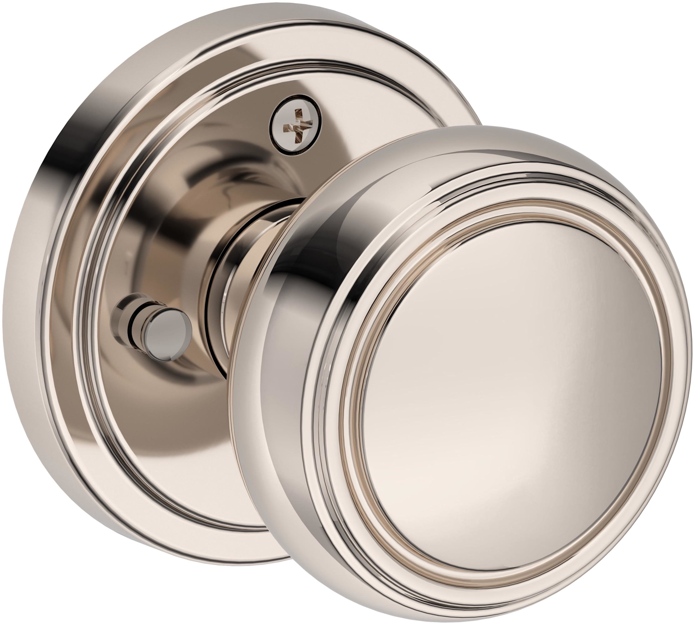 Baldwin PVBRESRR112 Bremerton Privacy Door Knob Set - Bronze