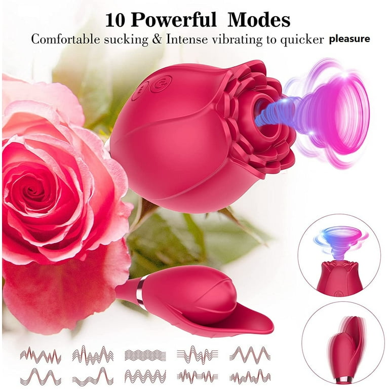 Rose Vibrator for Women Powerful G Spot Sex Vibrating Erotic Toys