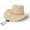 Beige, variant on Loliuicca Men’s Cowgirl Hat Vintage Wide Brim Linen Hat Summer Western Hat