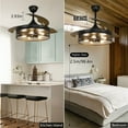 thumbnail image 4 of Depuley 42" Retractable 3-blade Ceiling Fan with Lights Industrial Ceiling Fan with Remote Control for Dining Living Room Kitchen 5 E26 Base, 4 of 7