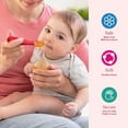 thumbnail image 2 of Silicone Baby Spoons First Stage Baby Feeding Spoons Stage 1 and Stage 2-4pcs (Dark & Light Pink), 2 of 5