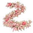 thumbnail image 3 of fastboy Wicker, for Leaf Featuring Maple Leaves, And Berries. Over Fireplaces, Doors, Or Use For Halloween, Indoor/Outdoor Decor Pink Rattan Model A A, 3 of 6