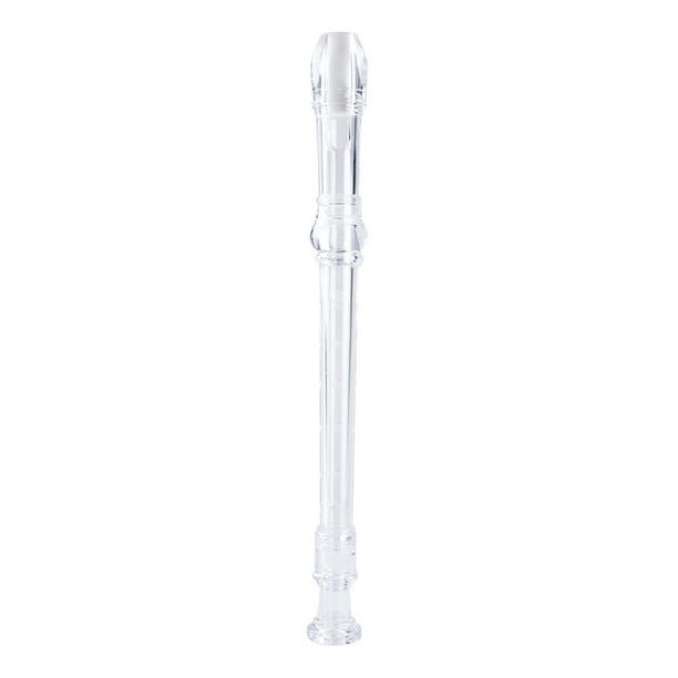 Flauta dulce soprano ABS, instrumento musical descantante con baqueta para niños y adultos Claro