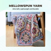 Mary Maxim Mellowspun DK Weight Yarn, Lightweight Acrylic Yarn 284 Yards, 3.5 Oz, Dark Oak