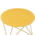 thumbnail image 3 of ACME Epidia Round Accent Table in Yellow, 3 of 6