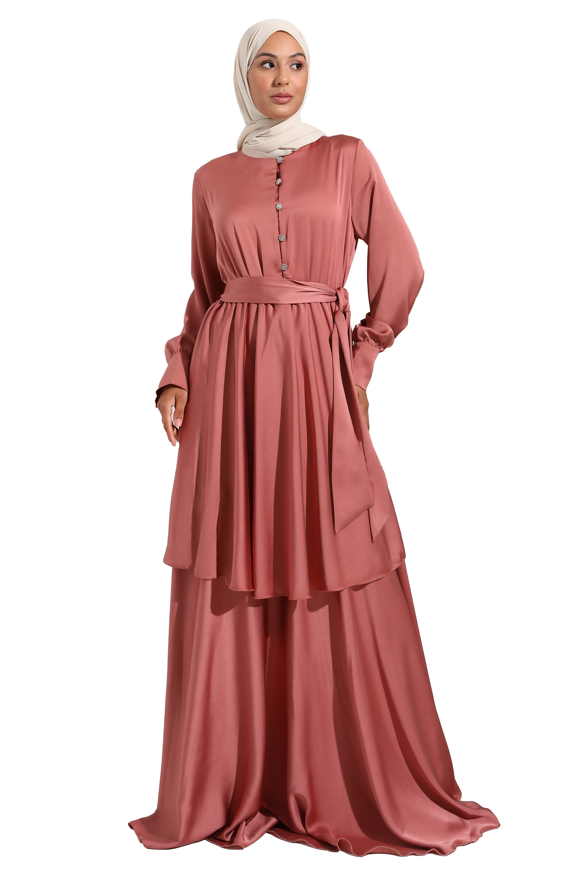 Olive Green - Unlined - Crew neck - Modest Evening Dress - Refka - Walmart.com Olive Green - Unlined - Crew neck - Modest Evening Dress - Refka - Walmart.com