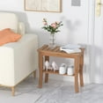 thumbnail image 3 of Bambloom Bamboo Shower Bench,Waterproof Non-Slip Shower Chair for Inside Shower,Walnut, 3 of 7