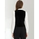 thumbnail image 3 of Chaleco de Estilo Retro de Terciopelo para Mujer con Cuello en V sin Mangas Vintage Racerback Steampunk Vest Negro L, 3 of 6
