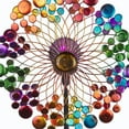 thumbnail image 3 of Alpine Corporation 60" Metal Rainbow Wind Spinner with Solar-Powered LED Lights, 3 of 15