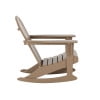 thumbnail image 6 of Costaelm Paradise Outdoor Patio Adirondack Rocking Chairs (Set of 2), Weathered Wood, 6 of 9