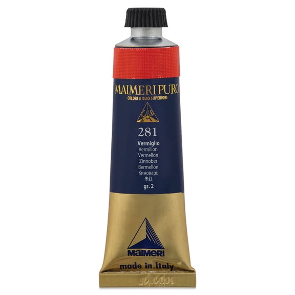 Maimeri Puro Oil Color - Vermilion, 40 ml tube