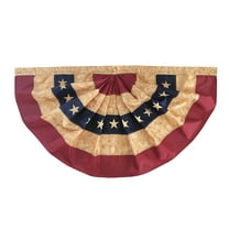 Briarwood Lane Tea Stained Patriotic Bunting 72" x 36"