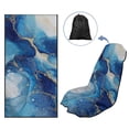 thumbnail image 5 of Xixirimido Car Accessories Sweat Towel Seat Cover Universal Non-Slip for Car Truck SUV Athletic Running Towel for Workout Outdoor Sport Activities, Blue Marble, 2Pack, 5 of 8