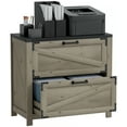 thumbnail image 1 of HOMCOM 2 Drawer File Cabinet Lateral Filing Cabinet for Home Office, Grey, 1 of 10