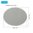 thumbnail image 2 of Uxcell Oval Iron-on Patches Elbow Knee Velvet Patches Kit for Repairing Pants Shirts Jackets Light Grey 12 Pack, 2 of 6