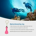 thumbnail image 3 of Xingzhi Key Chain Mini Diving Fins Design Personalized Sea Theme Kayak Sailing Hanging Pendants Gift Key Ring Holder Backpack Purse Pink, 3 of 3