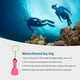 thumbnail image 4 of Yuarrent Llavero Mini aletas de buceo diseño personalizado mar tema Kayak colgantes regalo llavero titular etiqueta monedero Deportes acuáticos Rosado Yuarrent OD026766-01, 4 of 6