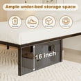 thumbnail image 6 of Roomdiary 18 inch Twin XL Bed Frames, Heavy Duty Metal with Large Storage, Noise Free, No Box Spring Needed, Easy Assembly, Black, 6 of 9