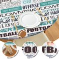 thumbnail image 4 of Football Terms and Icons Pattern Round Fitted Tablecloth with Elastic Edge,Dining Table Cover Waterproof,Outdoor Round Tablecloth for Camping,Dining,Indoor and Outdoor, 4 of 7