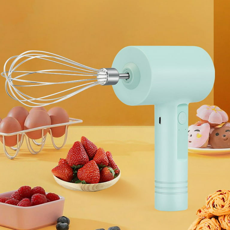 NAYAHOSE Hand Mixer Electric Garlic Chopper Egg Beater, Cordless Handheld  Food Processor with 300ML Glass Container, 3 Speed Adjustable, USB