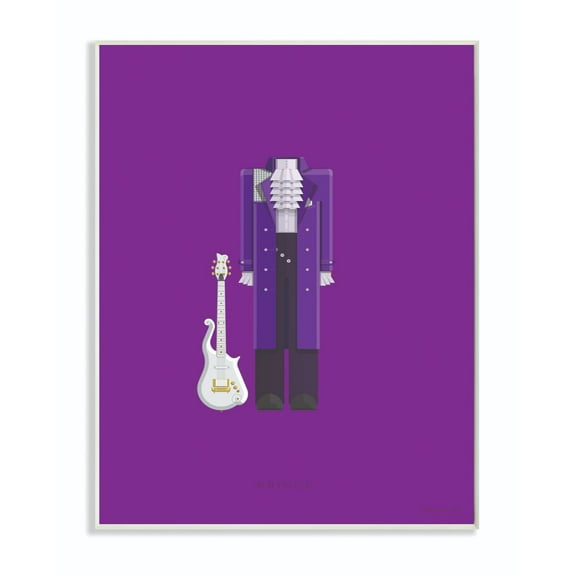Stupell Industries Prince Famous People Characters Fashion Design Wall Plaque by Fred Birchal