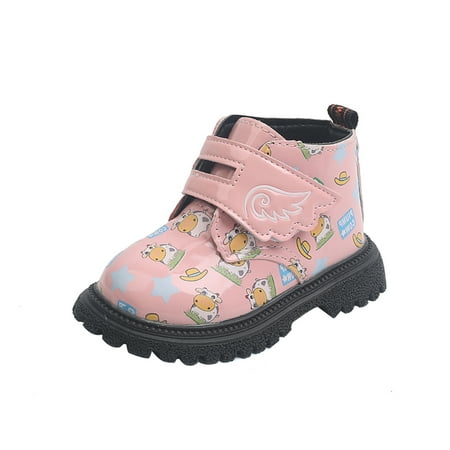 

QWERTYU Kids Girls Boy Boots Toddler Baby Cirb Soft Sole Spring Summer Fall First Walkers Shoes 1Y-5Y 22