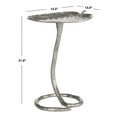 thumbnail image 3 of SAFAVIEH Mina Modern Silver Foil Petal Side Table, Silver, 3 of 5