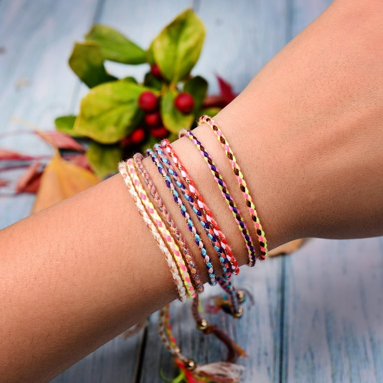 Charm Bracelets String Braided Bracelets Friendship Wrist Wrap Jewelry  Accessory