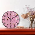 thumbnail image 2 of Ice Cream Wall Clock Modern Small Clock Gold Hands for Office, Home, Bedroom,School 9.84in, 2 of 11