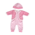 thumbnail image 4 of Trajes Y Accesorios de Ropa de Muñeca, con Sombrero, Dibujos Animados de Ropa Casual, Accesorios de Ropa de Muñeca Bebé, para Juegos, Cumpleaños, Rosado Macarena traje de muñeca, 4 of 7