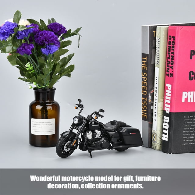 MODELO DE MOTOCICLETA DE ALEACINO DE SIMULACIO, JUGUETE DE MOTOCICLETA CUERPO DE ALEACIÓN DE ZINC Y NEUMÁTOS DE GOMA PARA DELECIÓN O COLECCIÓN