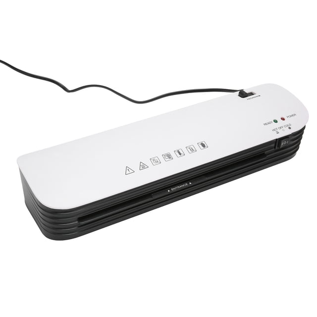 Laminador de oficina métodos de unión en frío y caliente Máquina laminadora térmica ABS Anti atasco 260 W 9 pulgadas Práctico con cortadora de papel para la familia para la