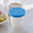 thumbnail image 4 of JWDX Food Storage Clearance! Round Plastic Ice Cup with Wide Mouth and Sealed Silicone Lid Dessert Container for Ice and Sweet Treats, Storage Rack Promotion Include 1 Plastic Cup 1 Plastic Lid, 4 of 4