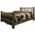 thumbnail image 3 of Montana Woodworks MWHCTBSLLZBEAR Homestead Collection Twin Size Bed with Laser Engraved Bear Design, Stain & Clear Lacquer Finish, 3 of 5