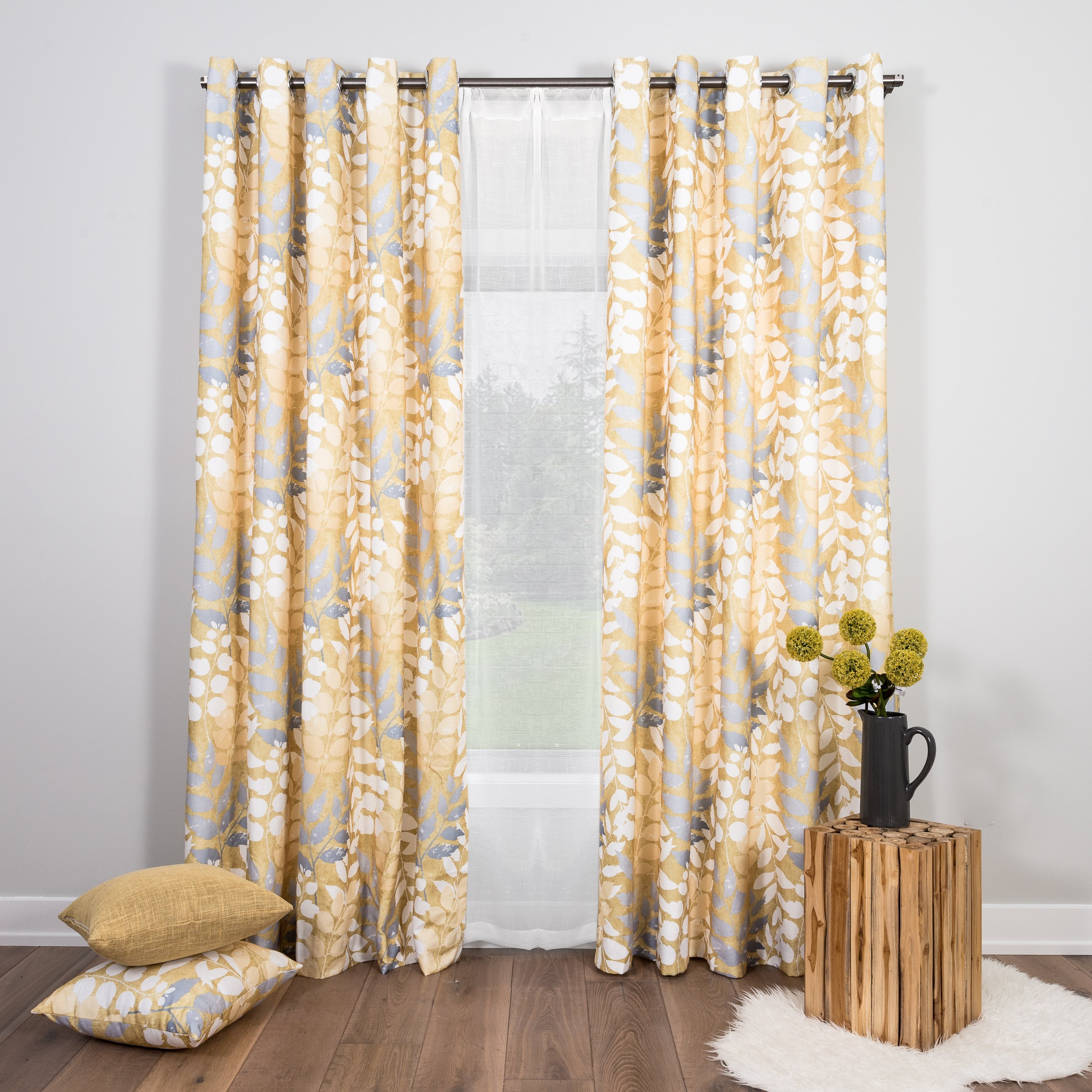 Spin Weave Extra Wide Ferreira Yellow Floral Curtain Panels 64w X 95l Set Of 2 Walmart Canada Spin Weave Extra Wide Ferreira Yellow Floral Curtain Panels 64w X 95l Set Of 2 Walmart Canada