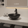 thumbnail image 3 of Bothwa Home Modern Bathroom Vessel Sink – Stylish Above-Counter White Porcelain Sink, Durable Ceramic, Easy Top-Mount Installation, 3 of 8