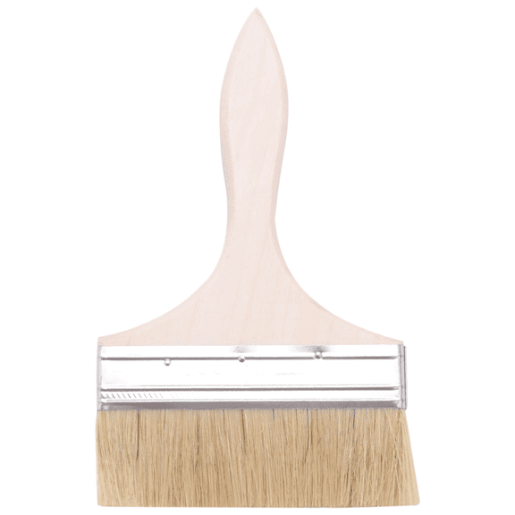 Deliqiba 220 x 135mm Wide Bristle Hair Wooden Handle Paint Brush Wall Painting Tool