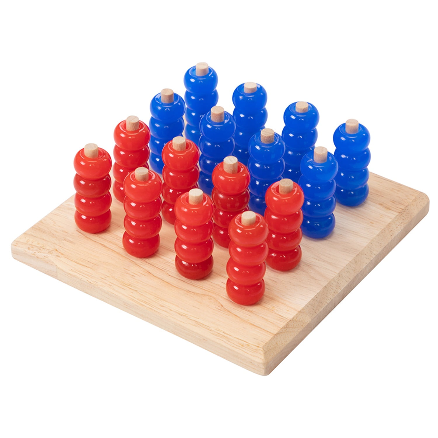 CIPACHO Jumbo 4-to-Score Game Replacement Rings, Vibrant (10-Piece), Lucky Bag Includes 3D Bead Game, Nylon Rope and Scoreboard, Yellow and Green