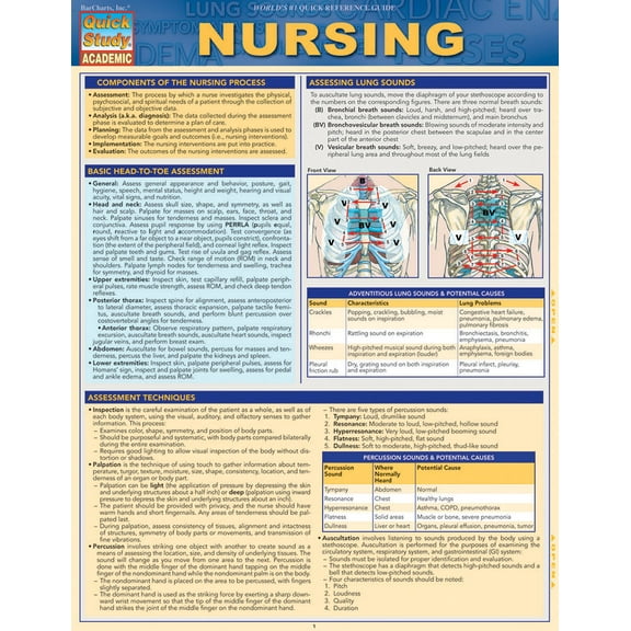 Nursing : a QuickStudy Laminated Reference Guide (Other)