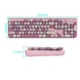 thumbnail image 2 of Silent Typing Wireless Keyboard Mouse Combo, Full-Sized With Retro Round Keycaps And Colorful Keyboards, Optimized For Efficient And Quiet Office Use, 2 of 5