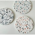 thumbnail image 5 of XKHZJL Coasters for Drinks, Terrazzo Marble Absorbent Ceramic Coasters,Cute Funny Table Drinks Coasters Tabletop Protection Mat,Table Home Decor,4 Inches, 5 of 9